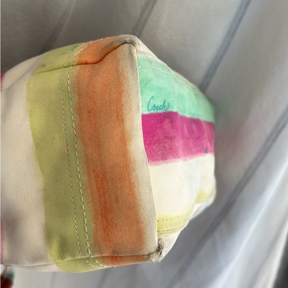 Coach summer tote Bag with Leather Accents - Picture 7 of 7